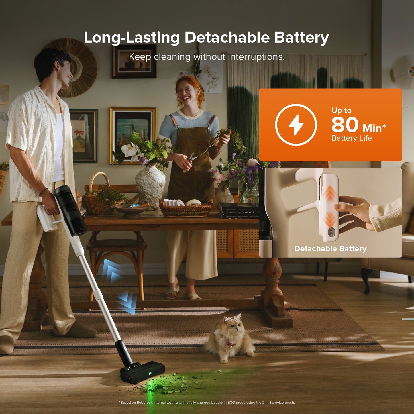 Roborock H60 Hub Pro Cordless Stick Vacuum Cleaner