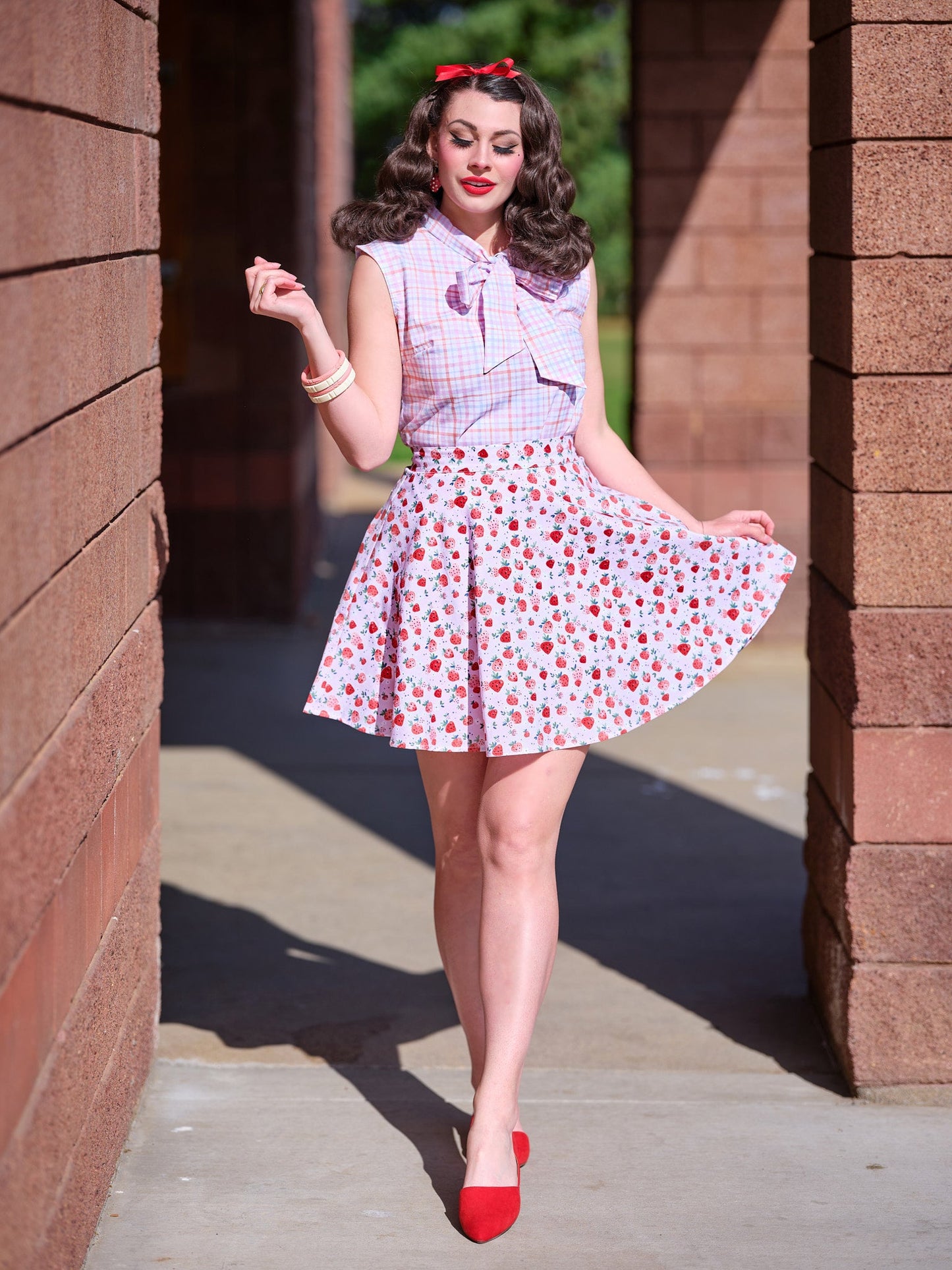 Plaid Bow Top - Concordia Style Boutique