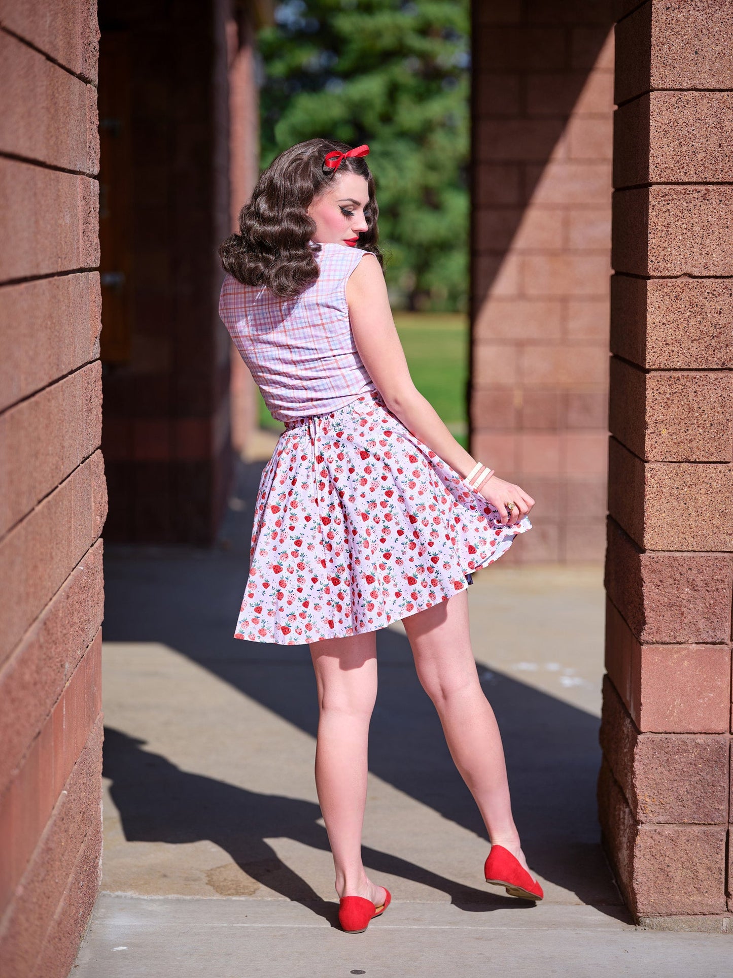 Plaid Bow Top - Concordia Style Boutique