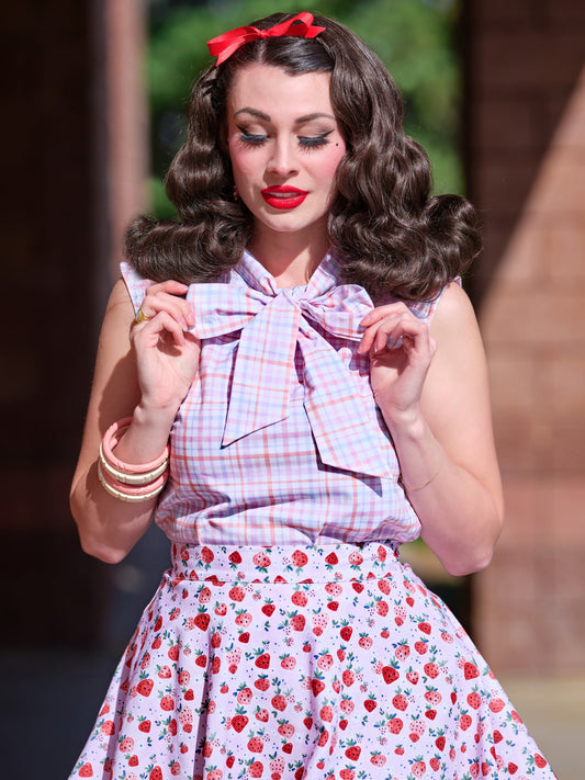 Plaid Bow Top - Concordia Style Boutique