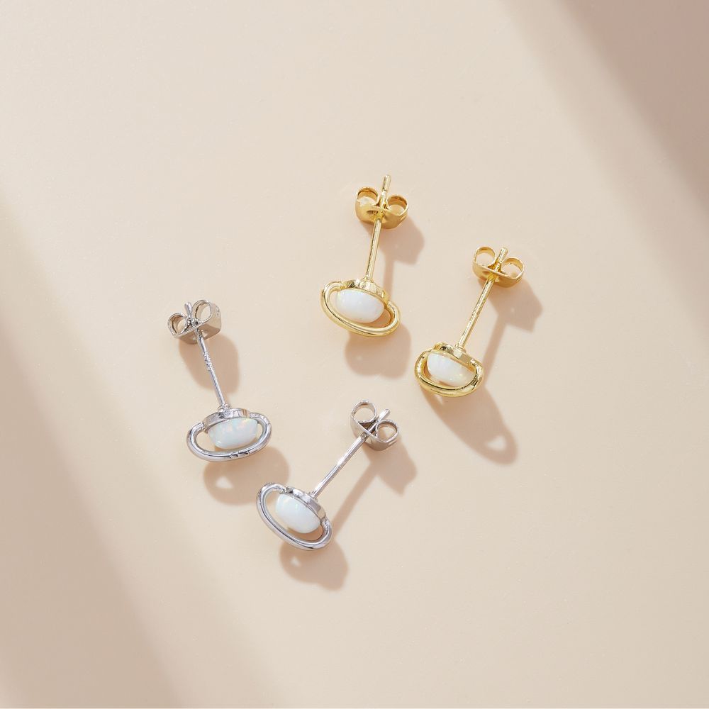 WHITE OPAL EARRINGS - Concordia Style Boutique
