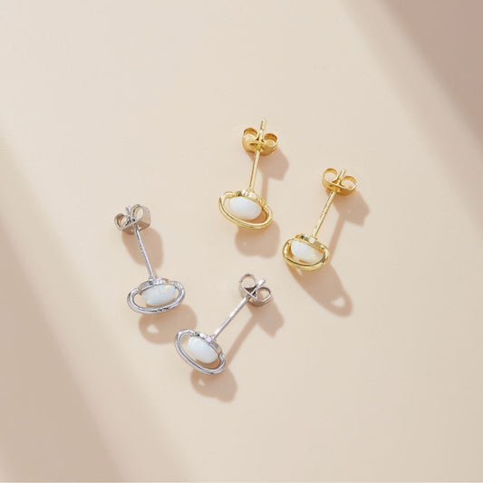 WHITE OPAL EARRINGS - Concordia Style Boutique
