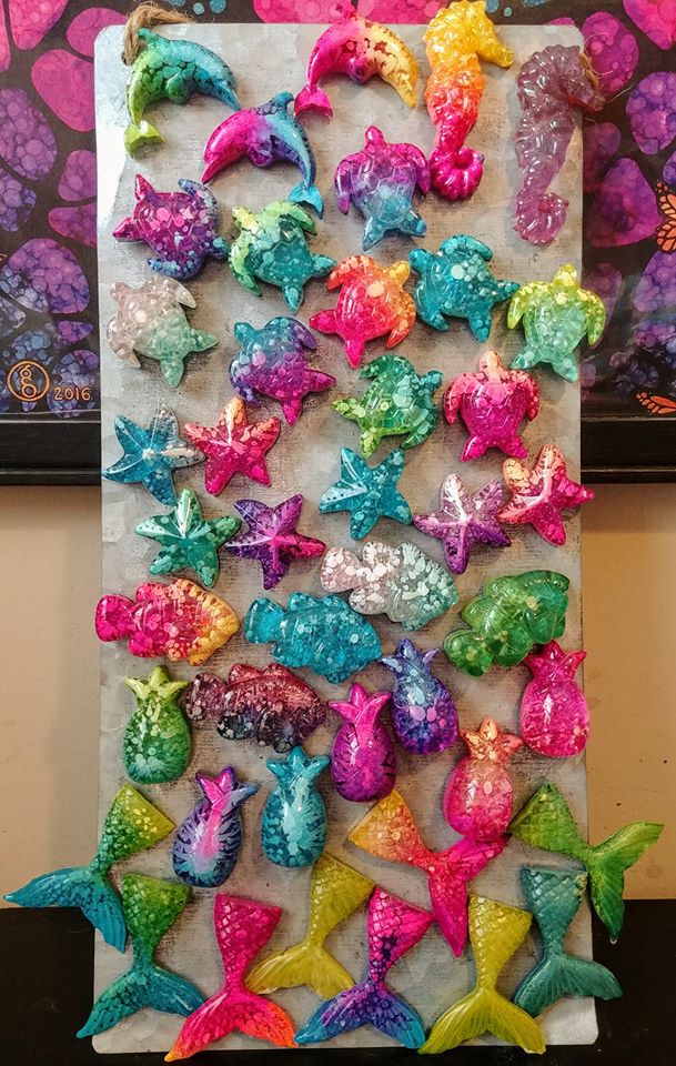 Resin Ocean Themed Sea Creature Magnet