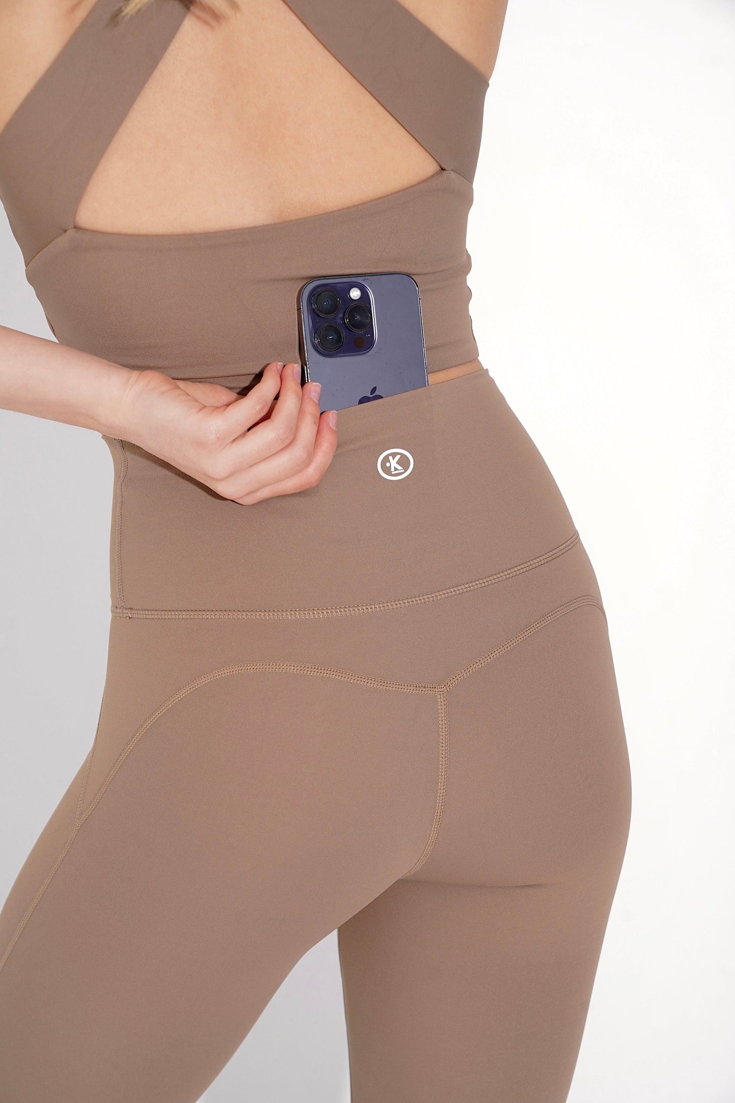 I Am Wonderful High Rise Brown Legging