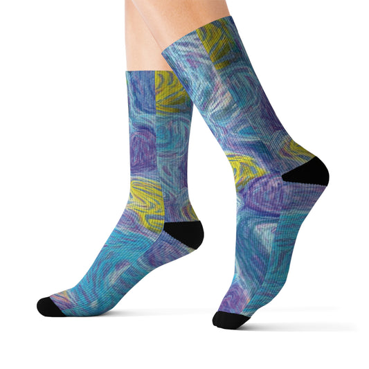 Sublimation Socks - "Starry Night" - Premium socks from Concordia Style Boutique - Just $16.10! Shop now at Concordia Style Boutique