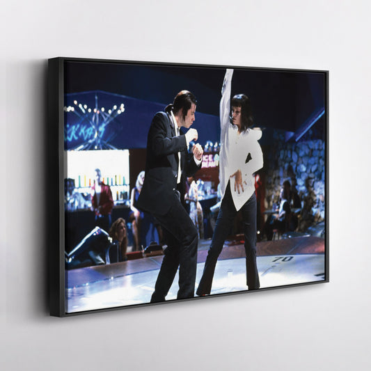 Pulp Fiction Canvas – Dance Twist Scene Movie Wall Art for Home Decor