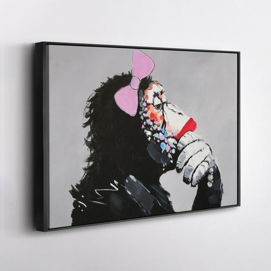 Banksy Female DJ Canvas – Street Art for Modern Wall Decor