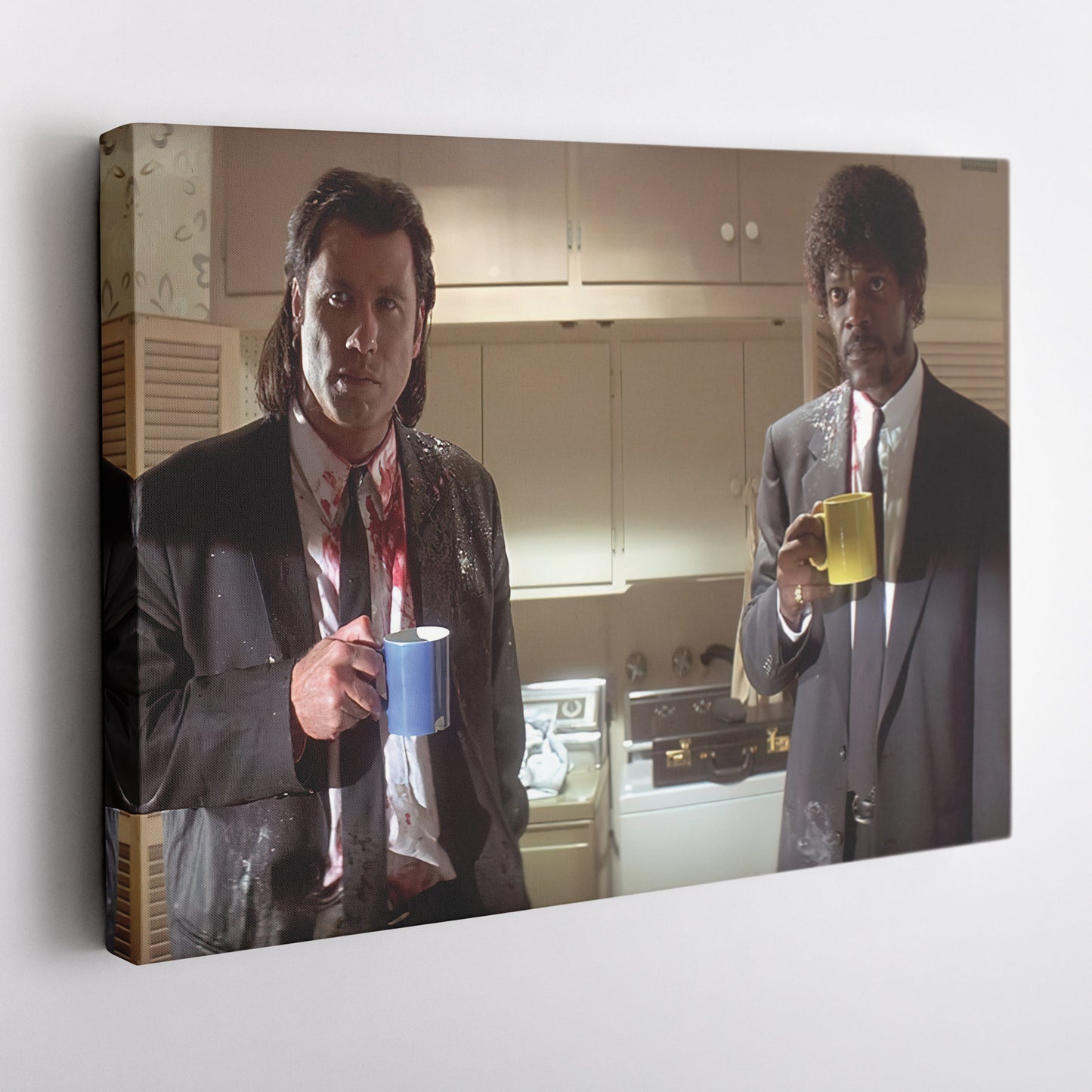 Pulp Fiction Coffee Scene Canvas – Tarantino Movie Wall Art