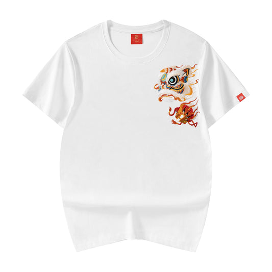 KH766 Lion Embroidery Tee - Concordia Style Boutique
