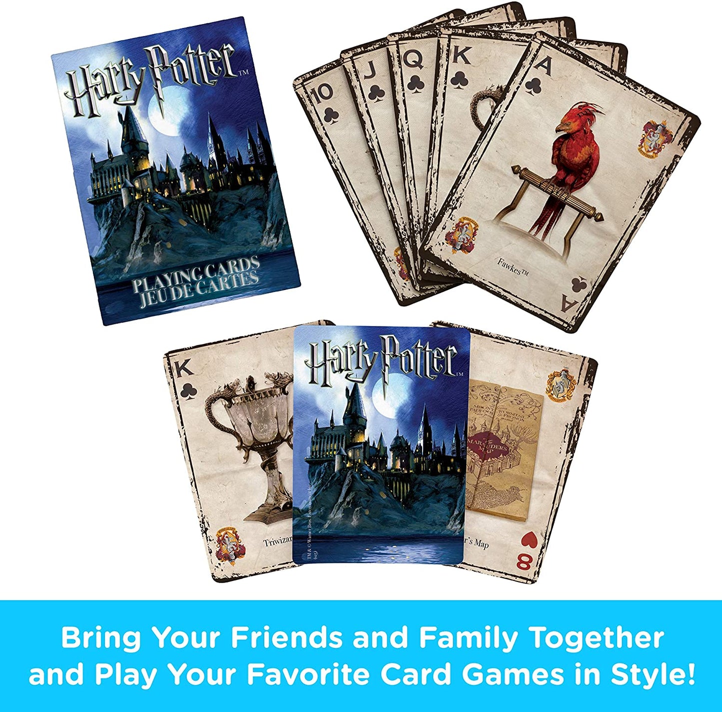 Aquarius Playing Cards: Harry Potter - Symbols - Concordia Style Boutique