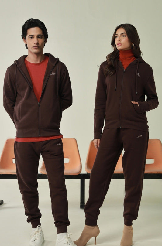 Zipper Hoodie - Coffee Bean - Concordia Style Boutique