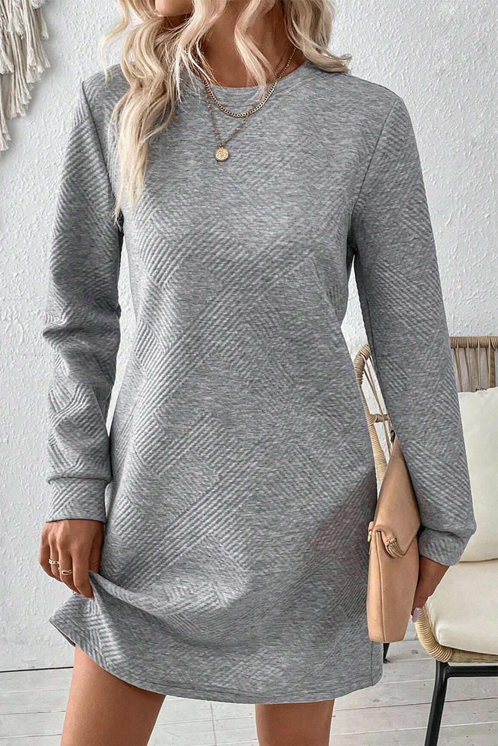 3/4 Sleeve A-line Dress - Concordia Style Boutique