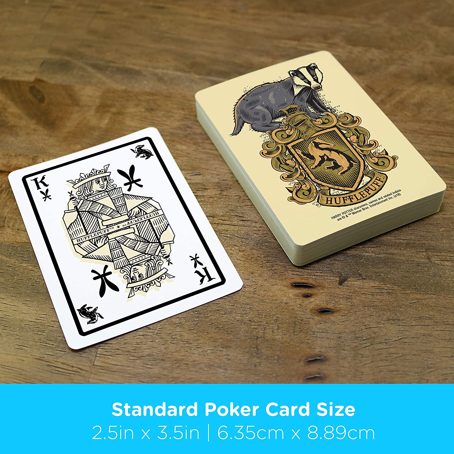 Aquarius Playing Cards: Harry Potter - Hufflepuff - Concordia Style Boutique