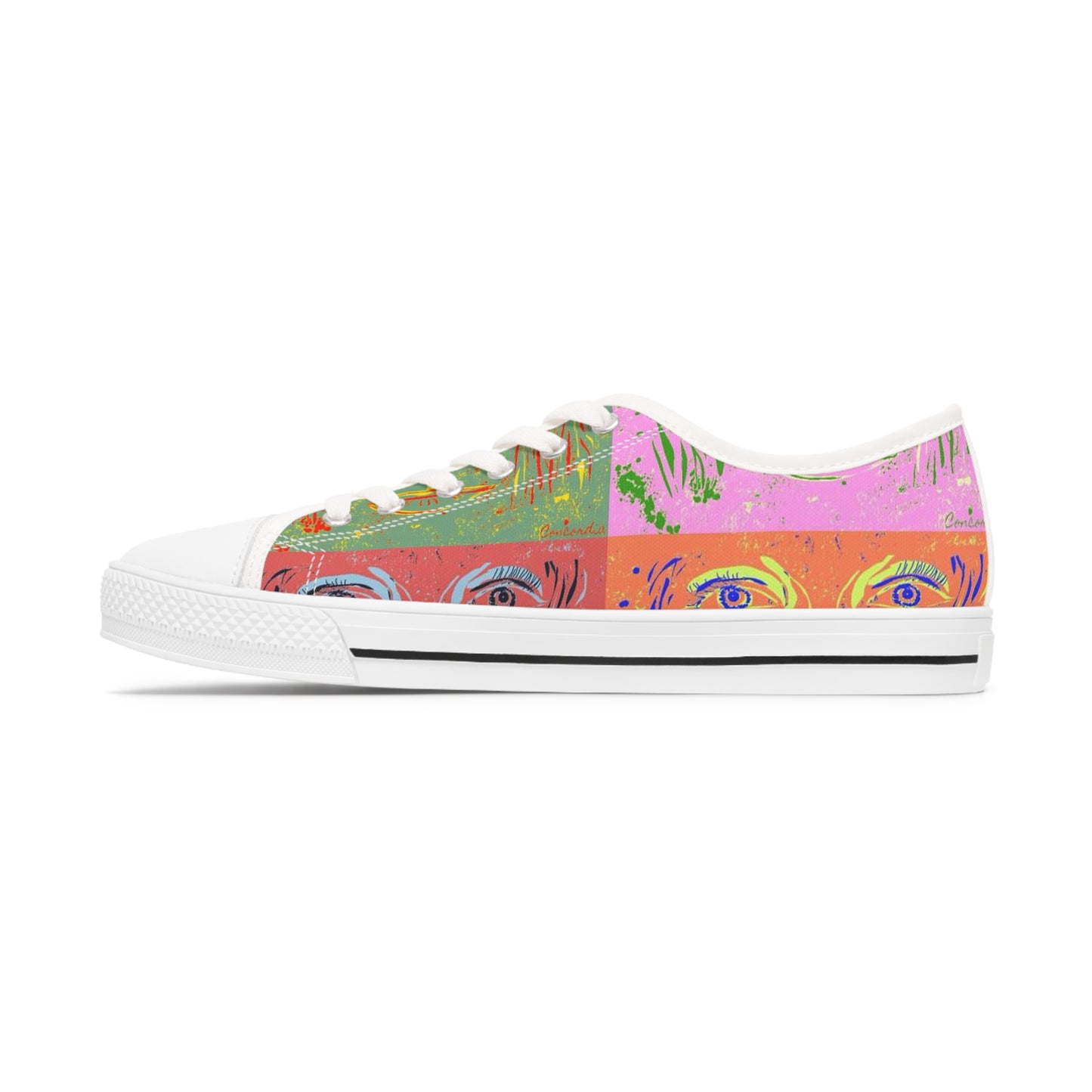 Women's Low Top Sneakers - "Woman Goes Pop!" - Premium Shoes from Concordia Style Boutique - Just $57.82! Shop now at Concordia Style Boutique