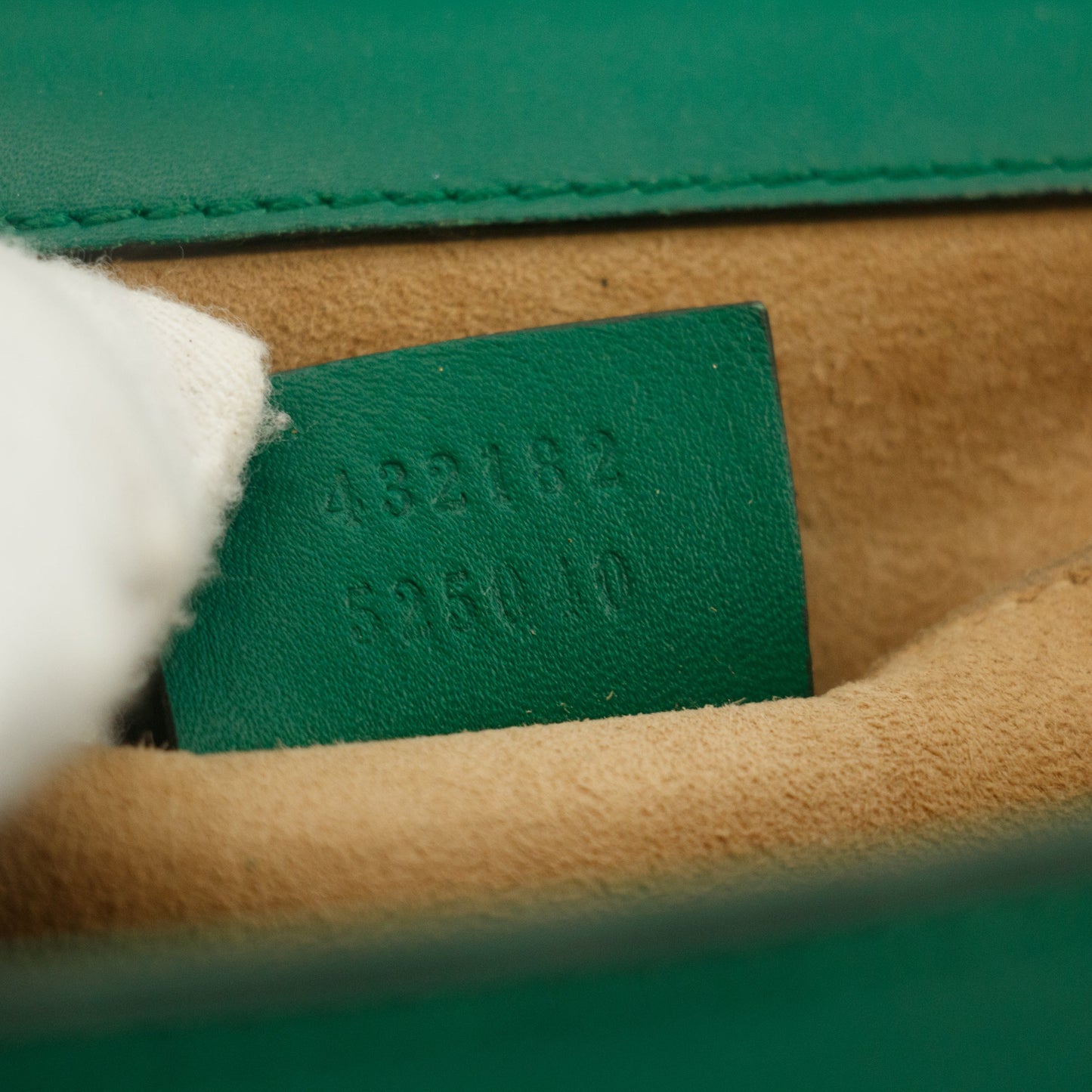 Gucci Small Pearl Studded Padlock Crossbody Bag Green #9219