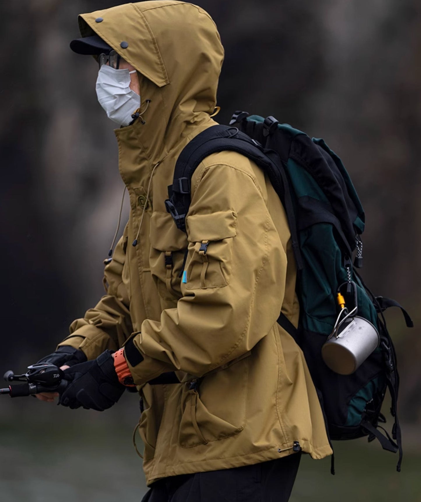 APEJ8 Khaki Tactical Wilderness Jacket - Concordia Style Boutique