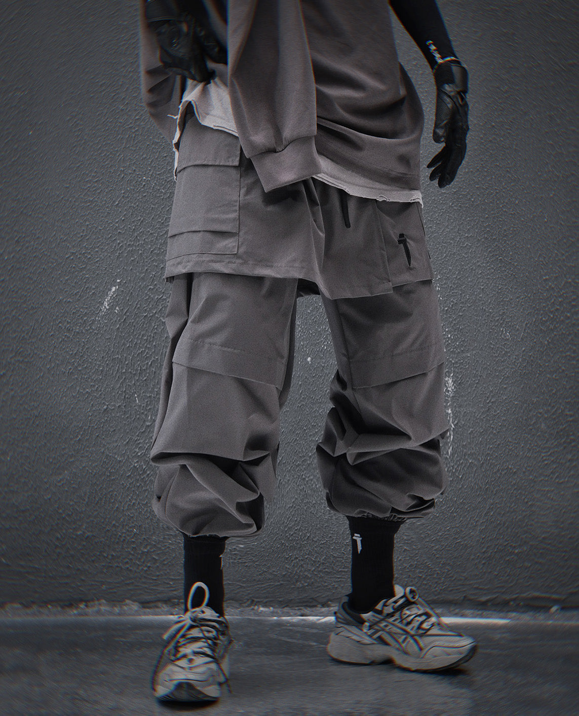 HiP80 Grey Samurai Pants