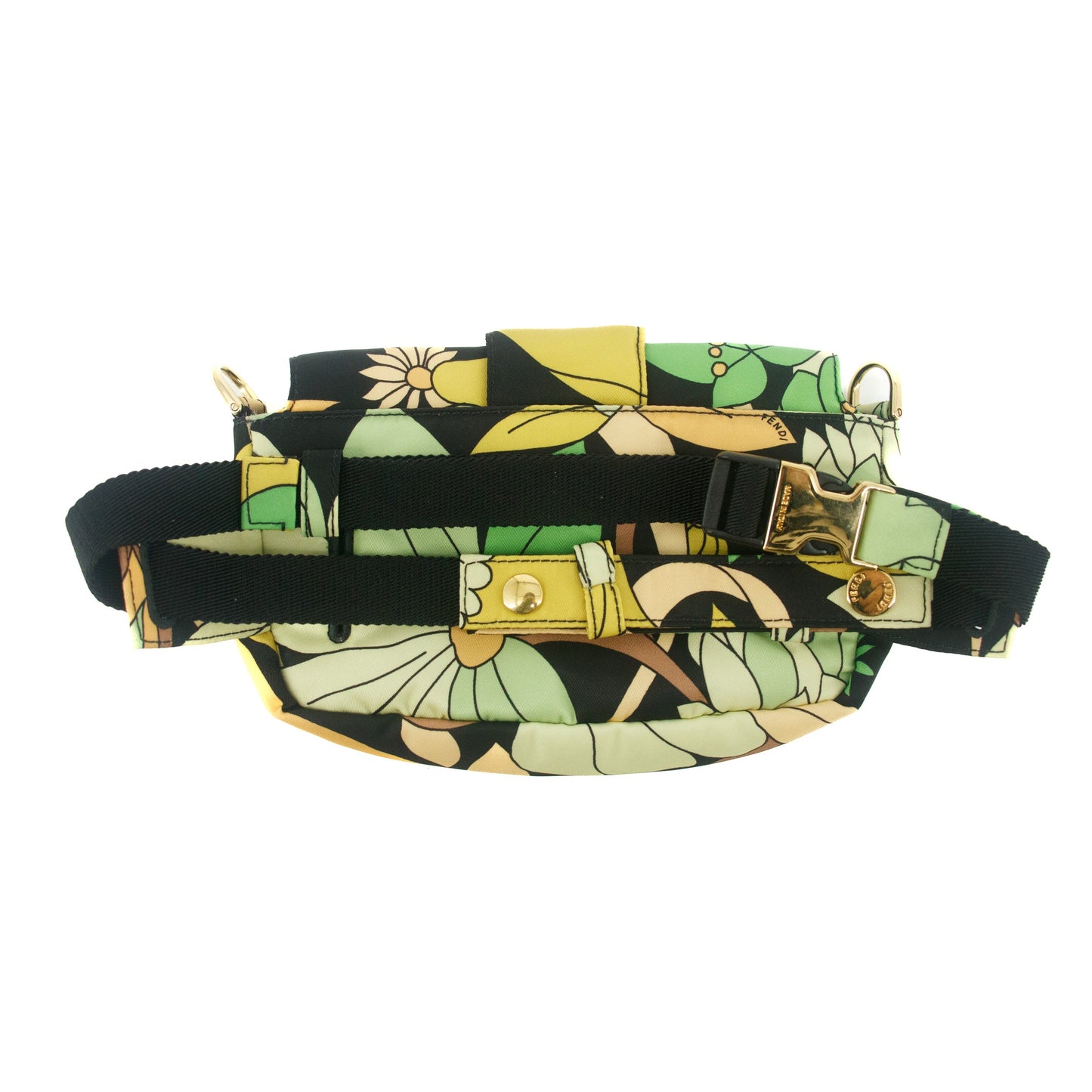 Fendi Vintage Convertible Uette Green Baguette Belt Bag #9314