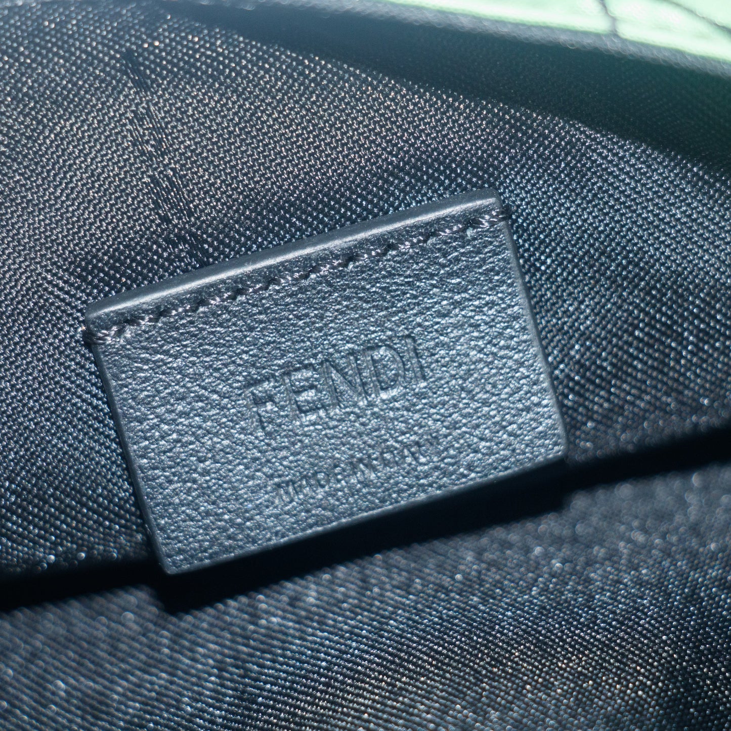 Fendi Vintage Convertible Uette Green Baguette Belt Bag #9314