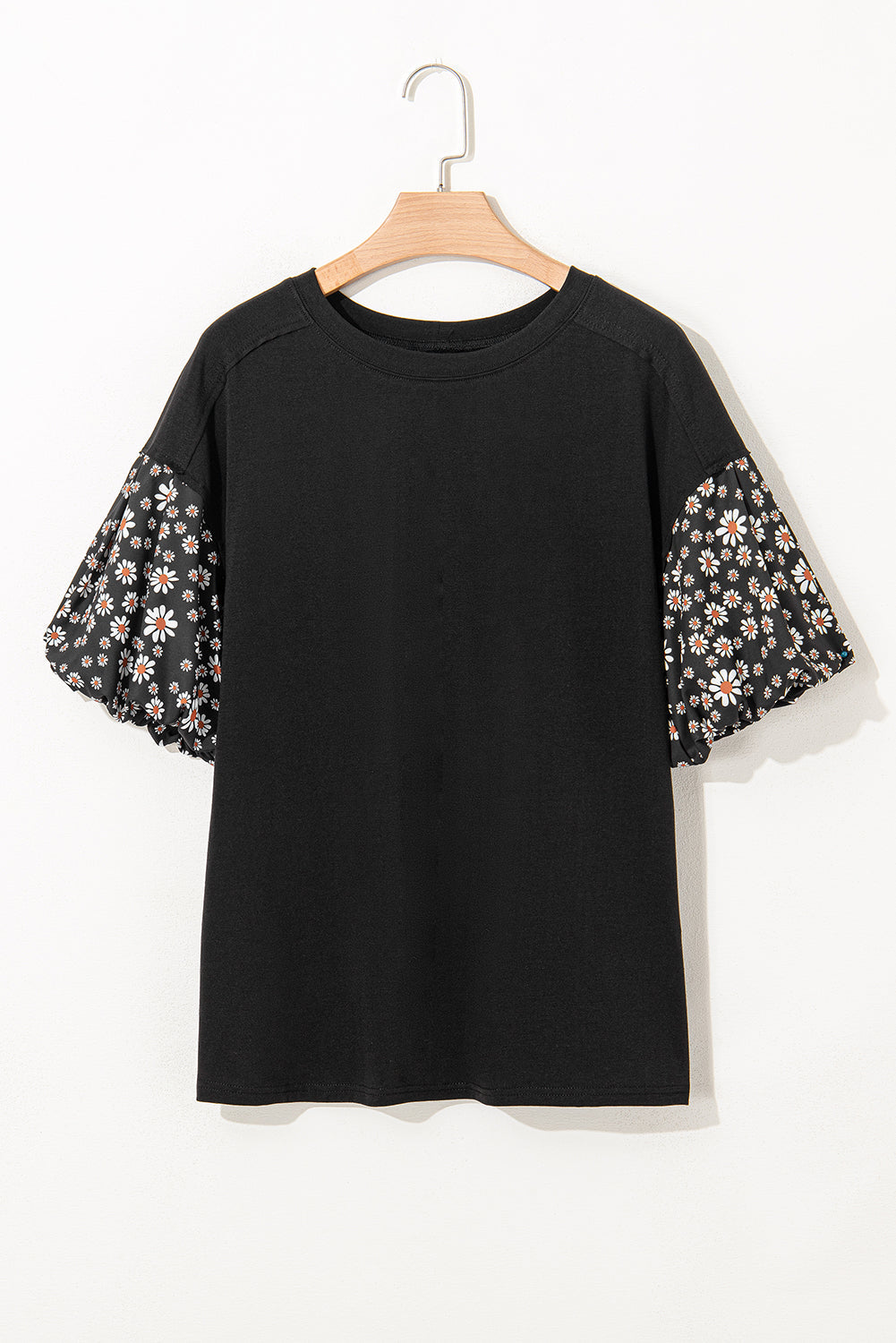Aileen Floral Puff Sleeve Oversized Top - Concordia Style Boutique