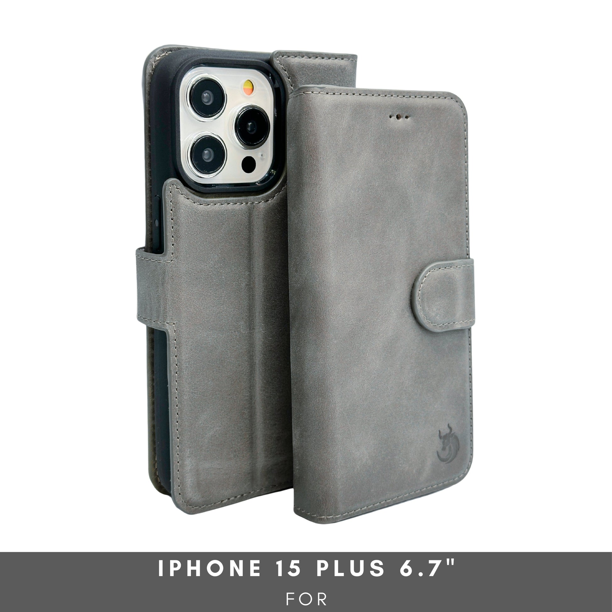 Vegas Premium Leather iPhone 15 Plus Wallet Case with MagSafe | Detachable RFID Blocking Luxury Wallet - Concordia Style Boutique