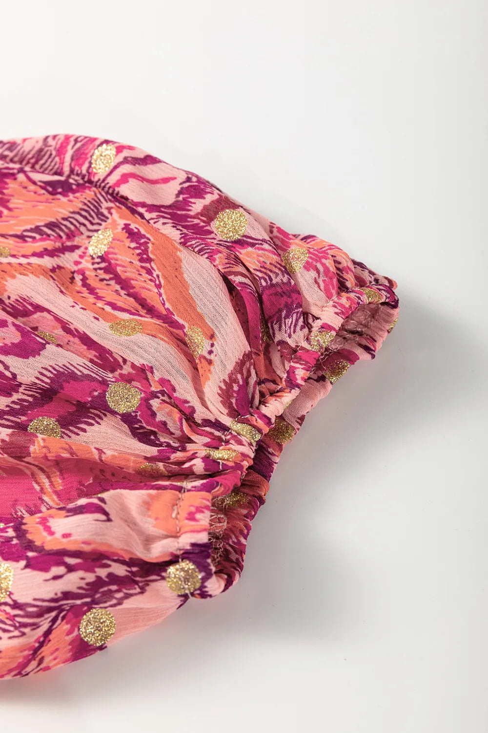 Floral Print Ruffled Puff Short Sleeve Blouse - Concordia Style Boutique