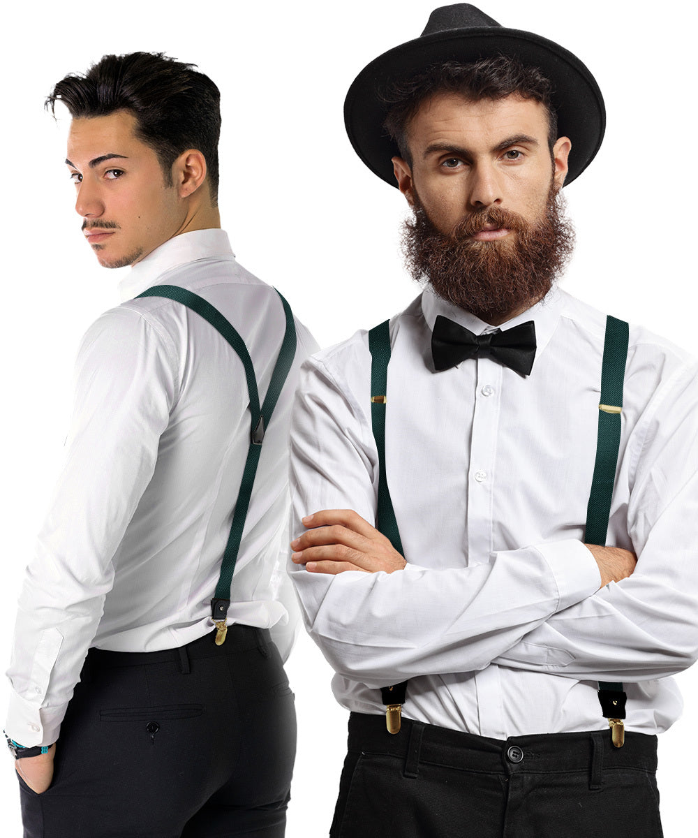 Vittorio Farina Men's Convertible Suspender in Gift Box: 70% Polyester & 30% Elastomer - Concordia Style Boutique