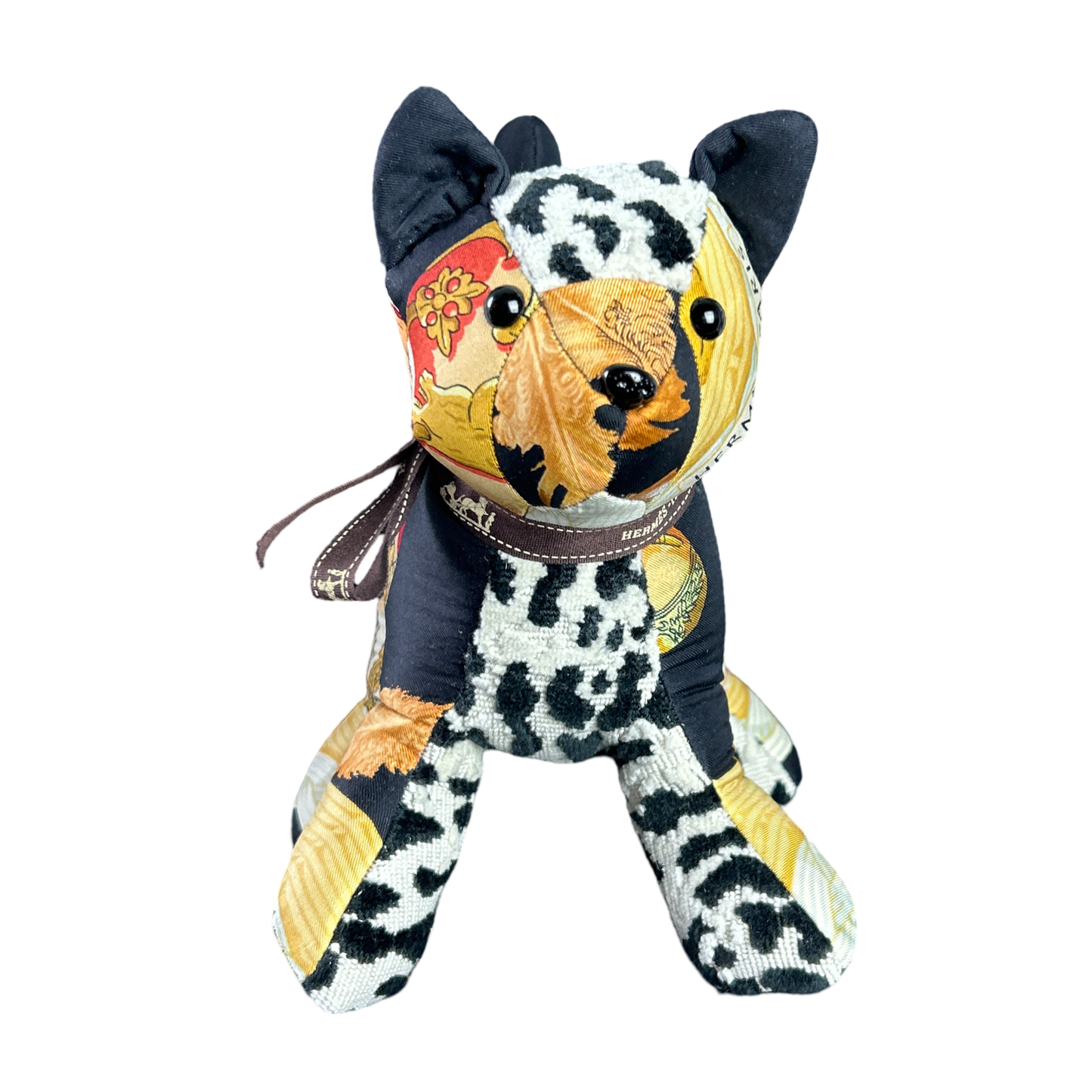 Couvée d’Hermès Vintage Silk Scarf Patchwork Kitten