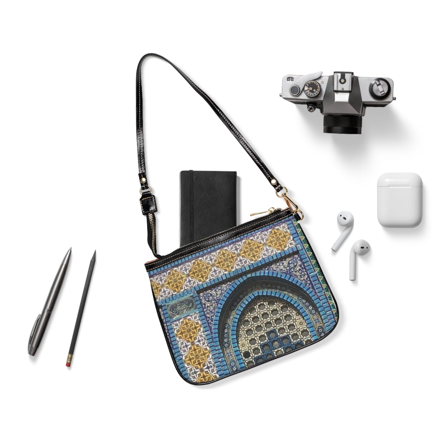 Aqsa Design Shoulder Bag — Small Leather Crossbody Purse