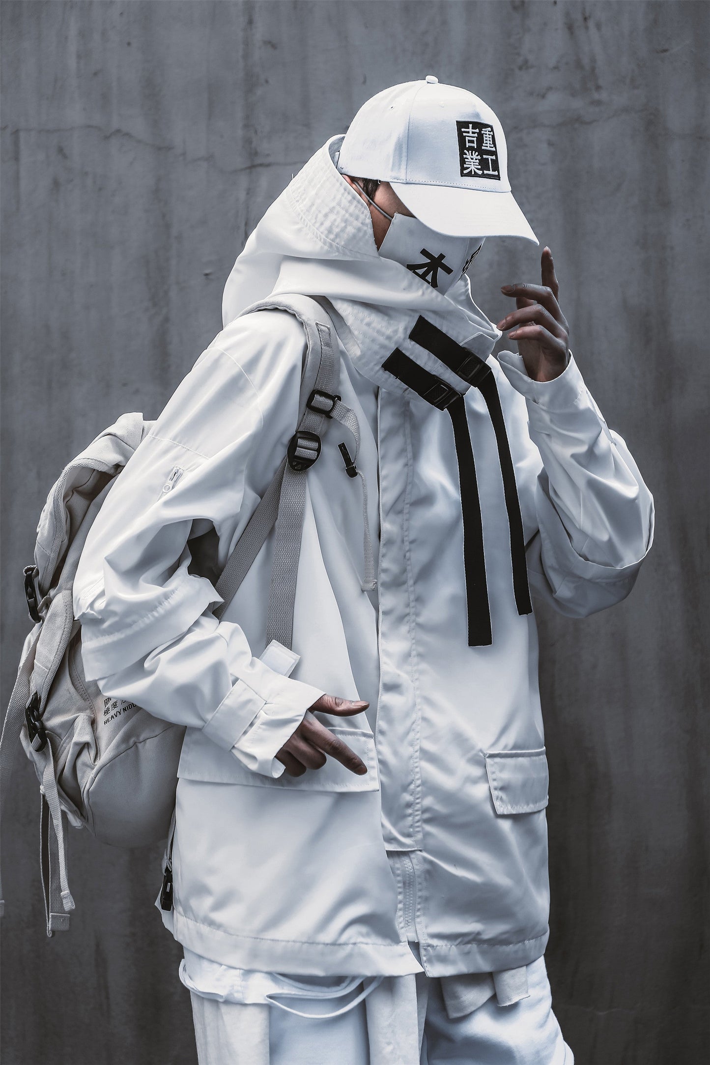 HiJ7 White Atom Bomb Jacket - Concordia Style Boutique
