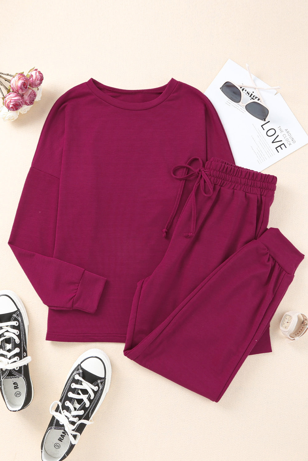 Color Long Sleeve Long Pants Pajamas Set - Concordia Style Boutique