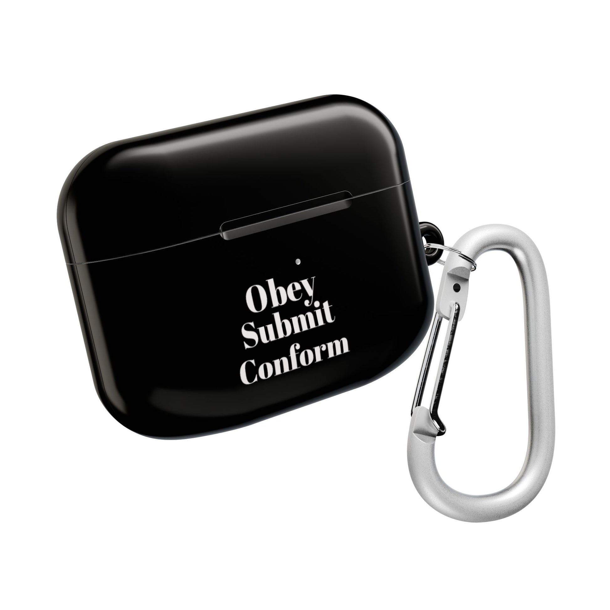 "Obey - Submit - Conform" AirPod Case - Stylish Black Accessory - Premium AirPod Case from Concordia Style Boutique - Just $24.38! Shop now at Concordia Style Boutique