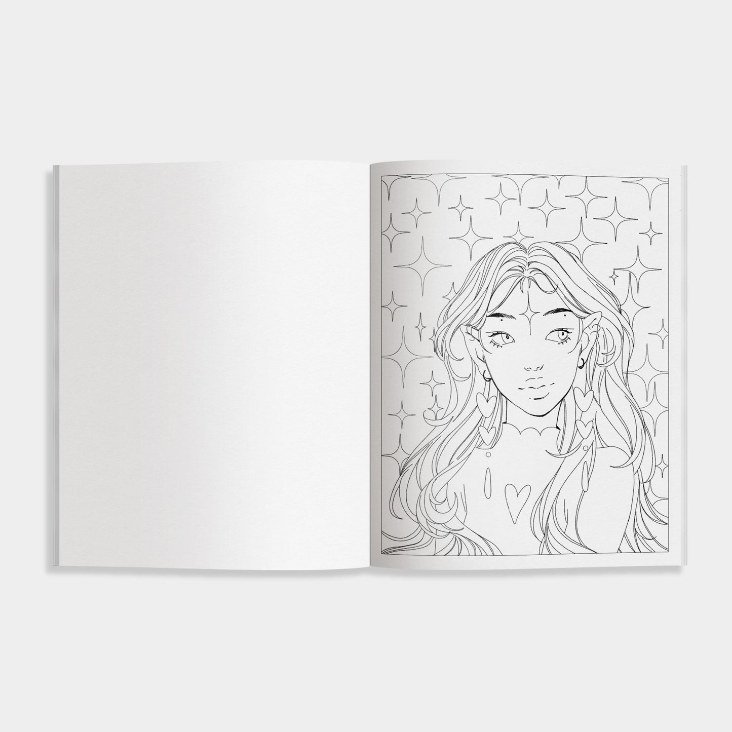 The Modern Manga Coloring Book