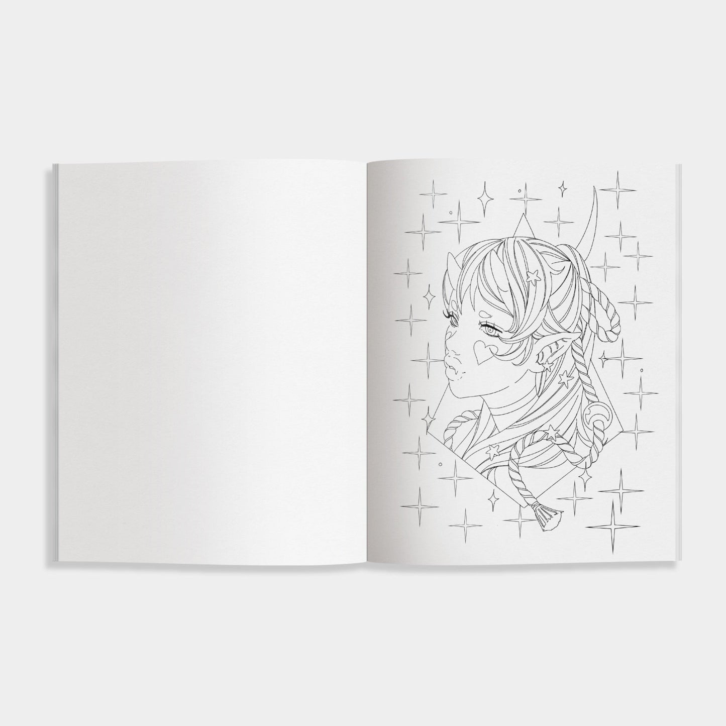 The Modern Manga Coloring Book