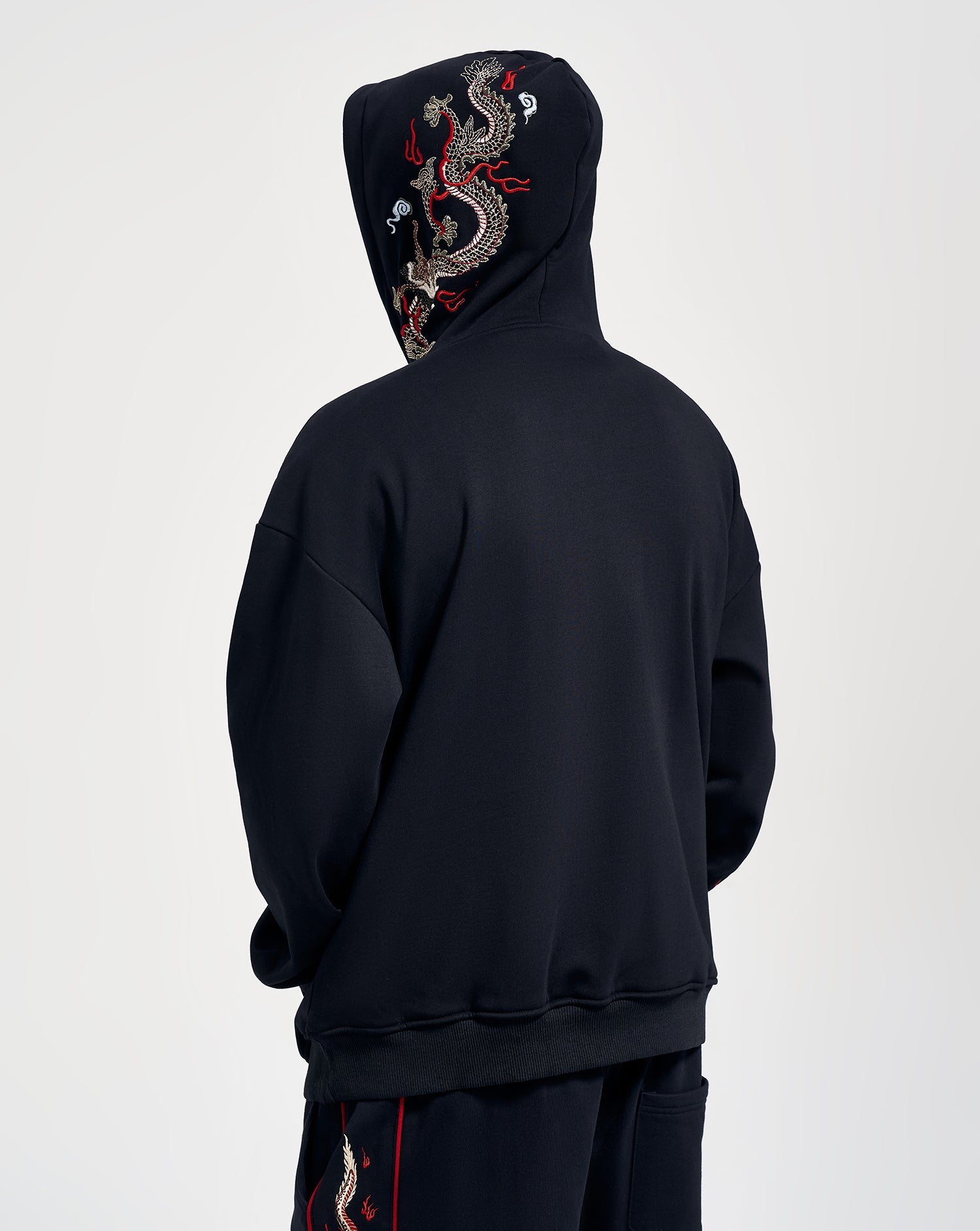 KH9190 Dragon Embroidery Hoodie - Concordia Style Boutique