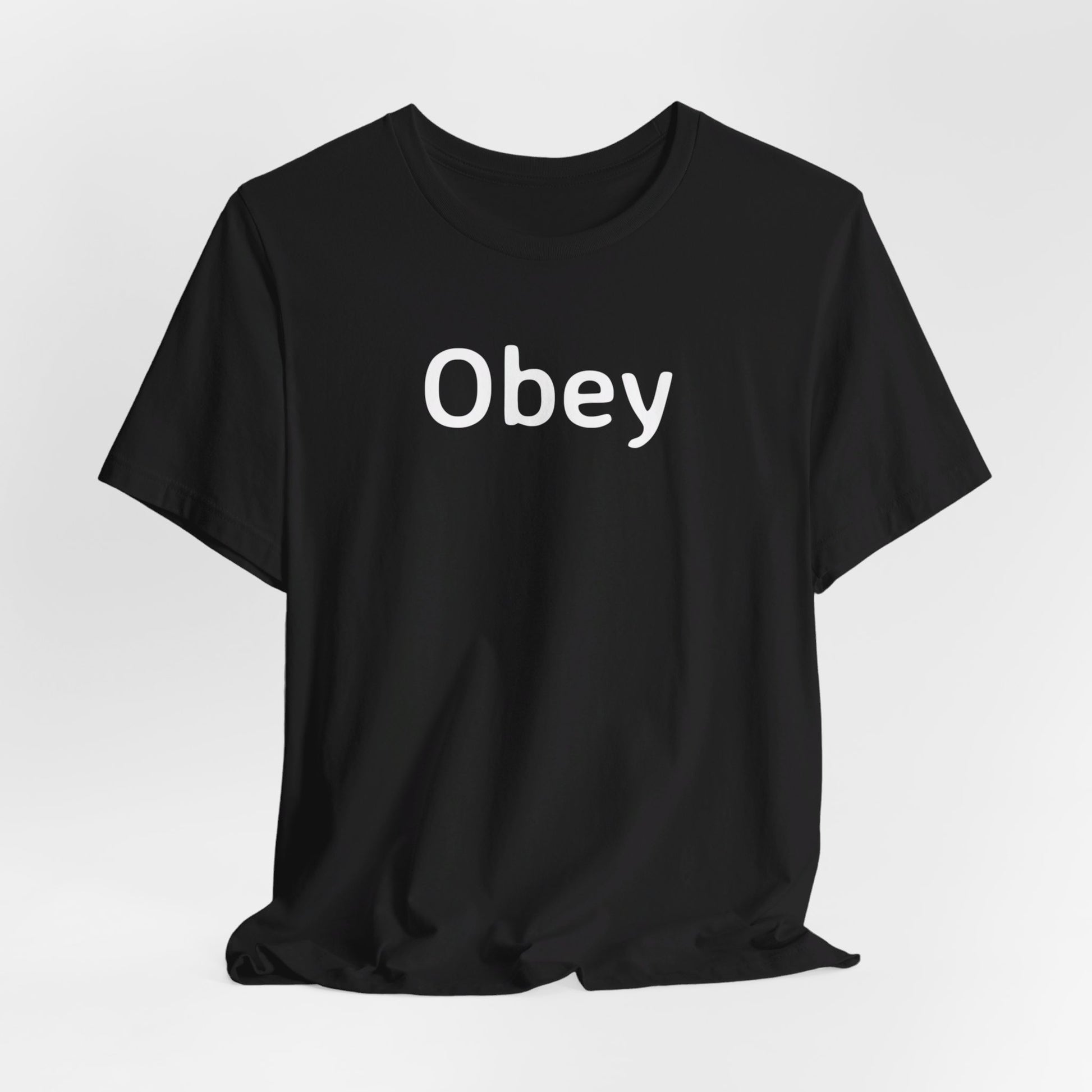 Unisex Jersey Short Sleeve Tee - "Obey" - Premium T-Shirt from Concordia Style Boutique - Just $22.84! Shop now at Concordia Style Boutique