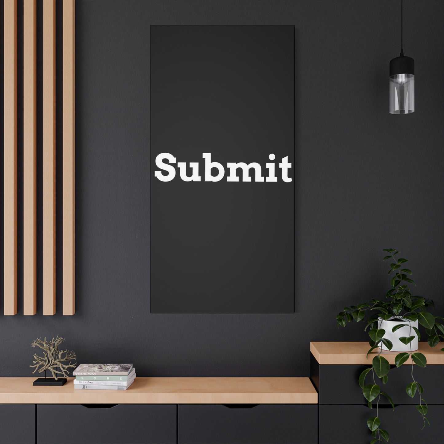 Classic Canvas - "Submit"" - Premium Canvas from Concordia Style Boutique - Just $26.40! Shop now at Concordia Style Boutique