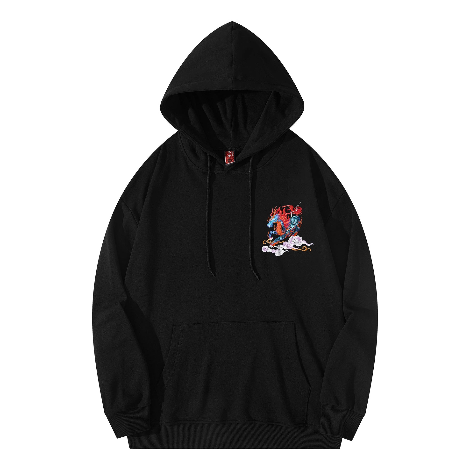 KH9240 Demon Horse Embroidery Hoodie - Concordia Style Boutique