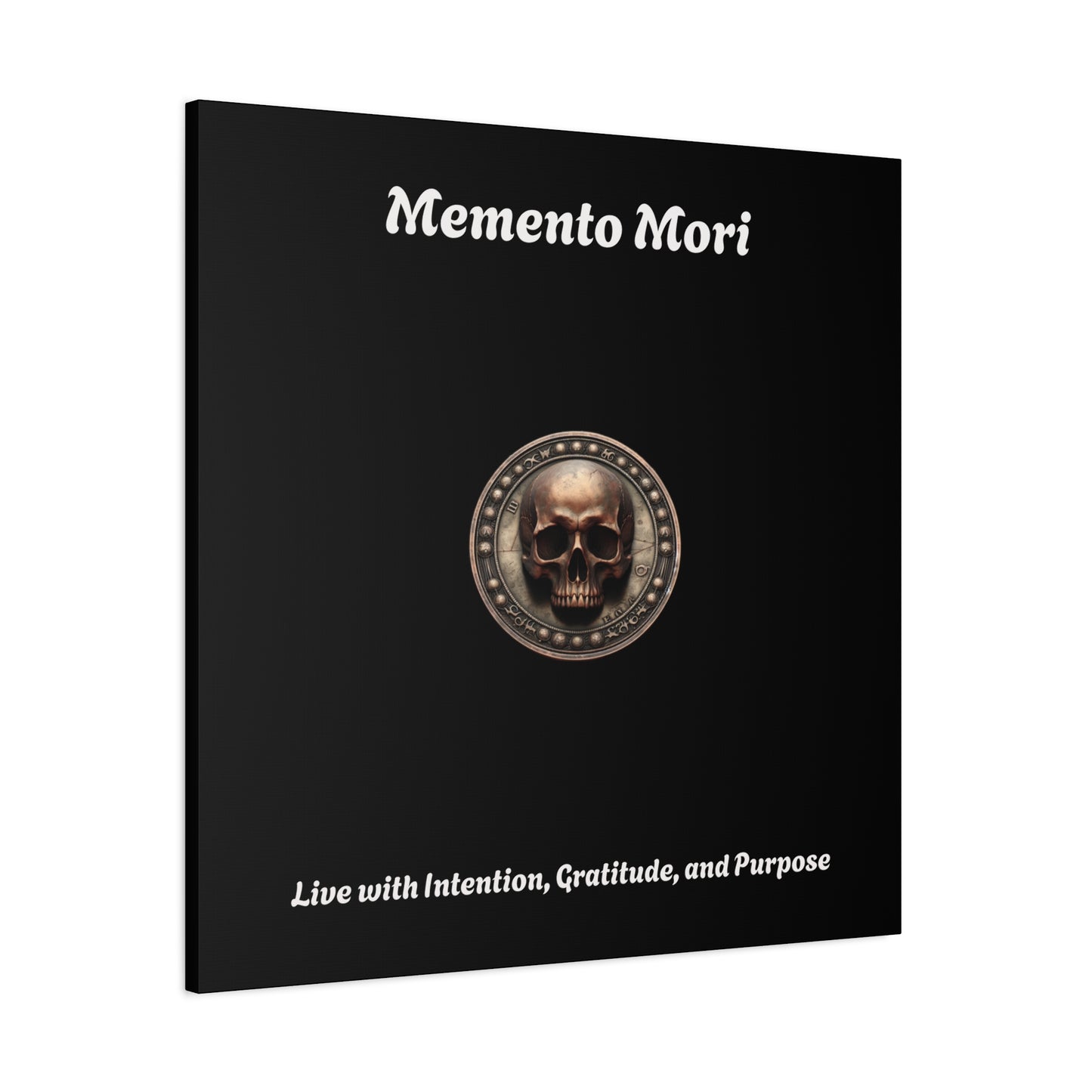 "Memento Mori" Matte Canvas - Inspirational Wall Art -"Live with Intention, Gratitude, and Purpose" - Premium Canvas from Concordia Style Boutique - Just $56.56! Shop now at Concordia Style Boutique