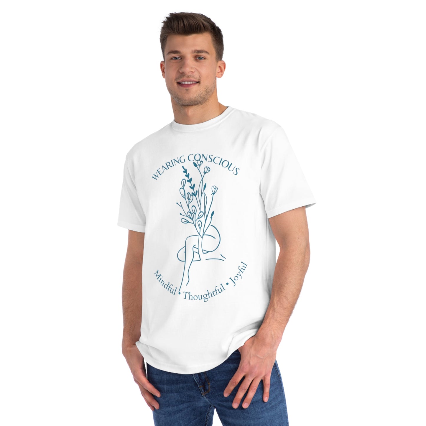 Mindful Thoughtful Joyful Organic Unisex T-Shirt