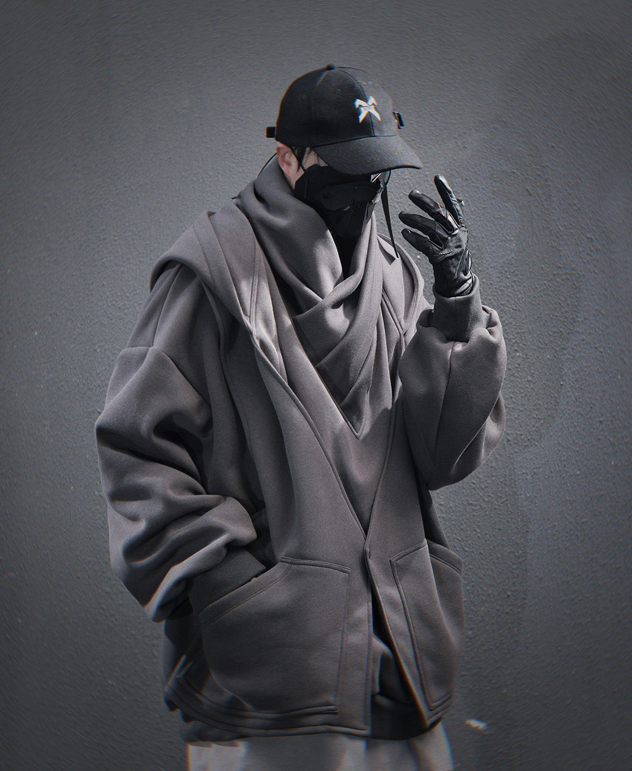 HiH57 Grey Assassin Hoodie