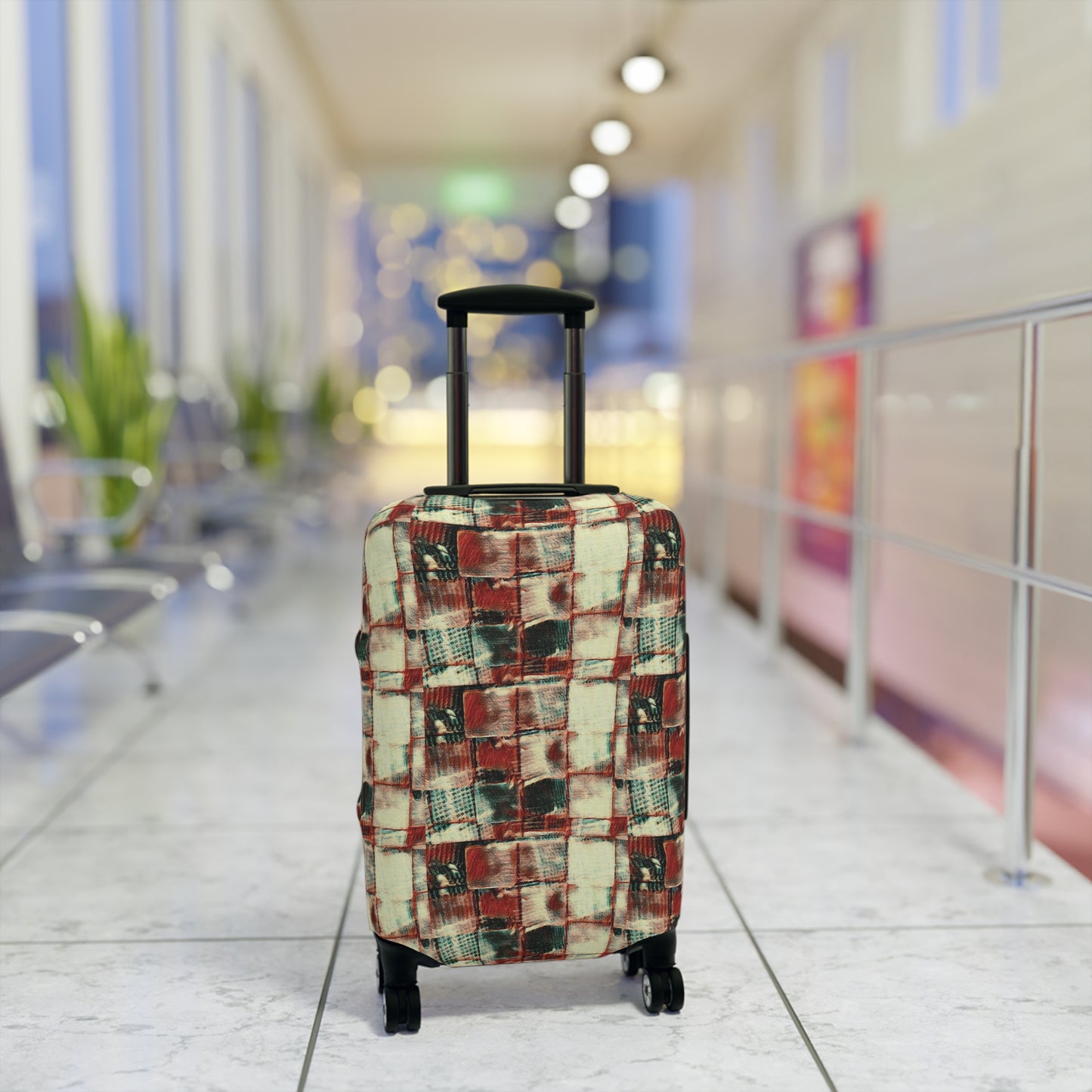 Luggage Cover - "Square Dance" - Premium Luggage Cover from Concordia Style Boutique - Just $31.25! Shop now at Concordia Style Boutique