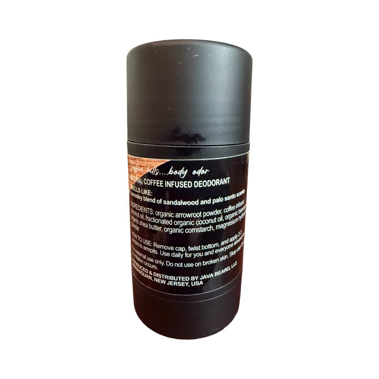Palo Santo + Sandalwood KAFX Body Natural Coffee Infused Deodorant - Concordia Style Boutique