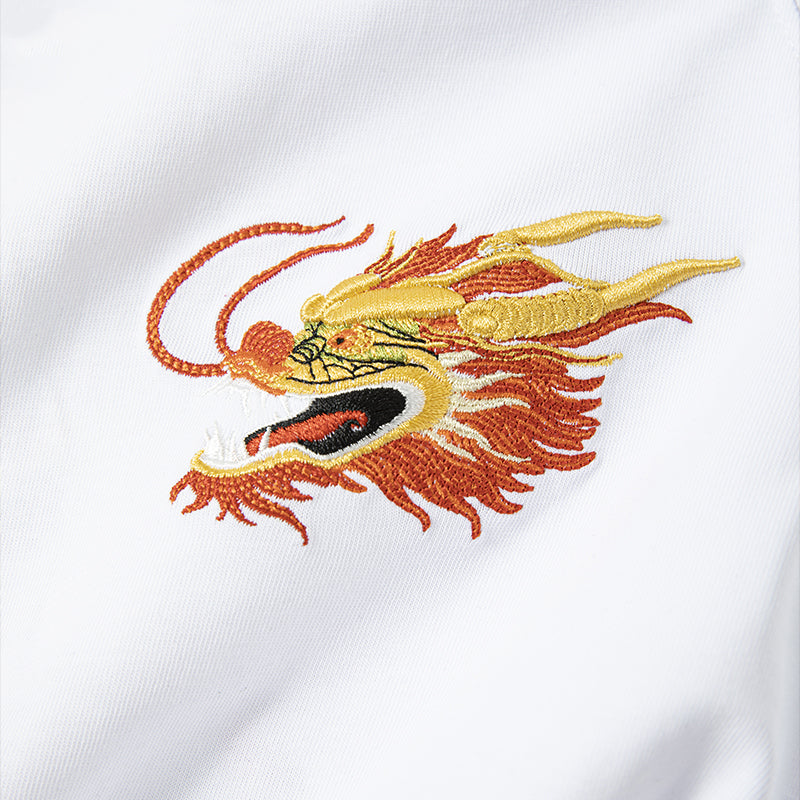 KH866 Golden Dragon Embroidery Tee - Concordia Style Boutique