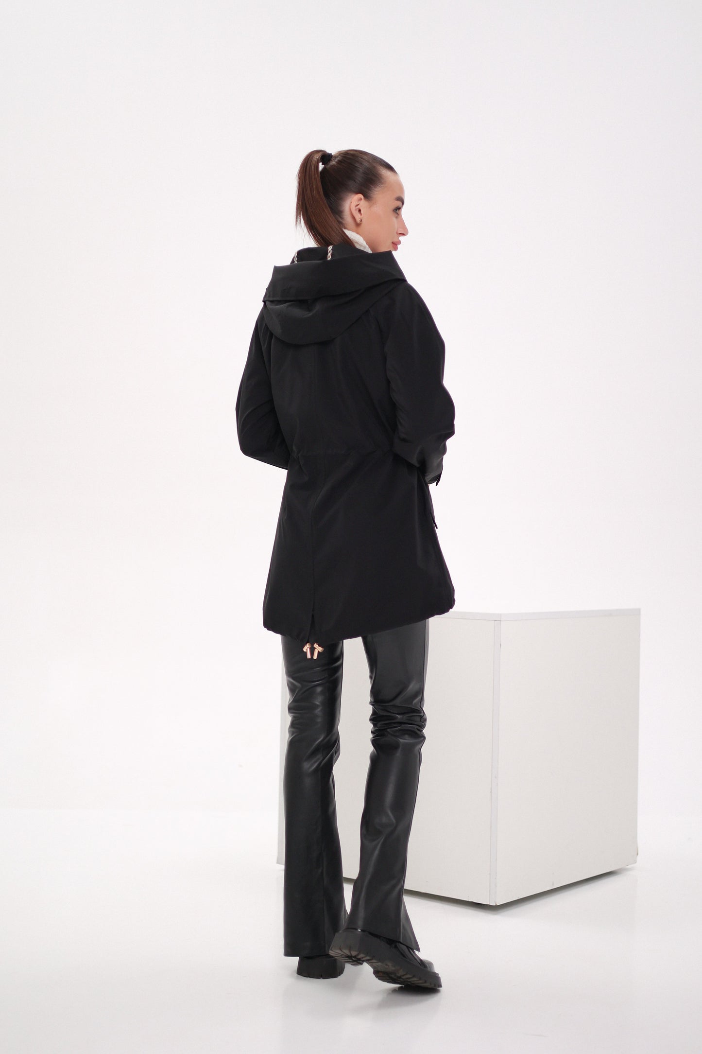 Genuine Scandinavian Mink Fur Parka with Rabbit Fur Insulation