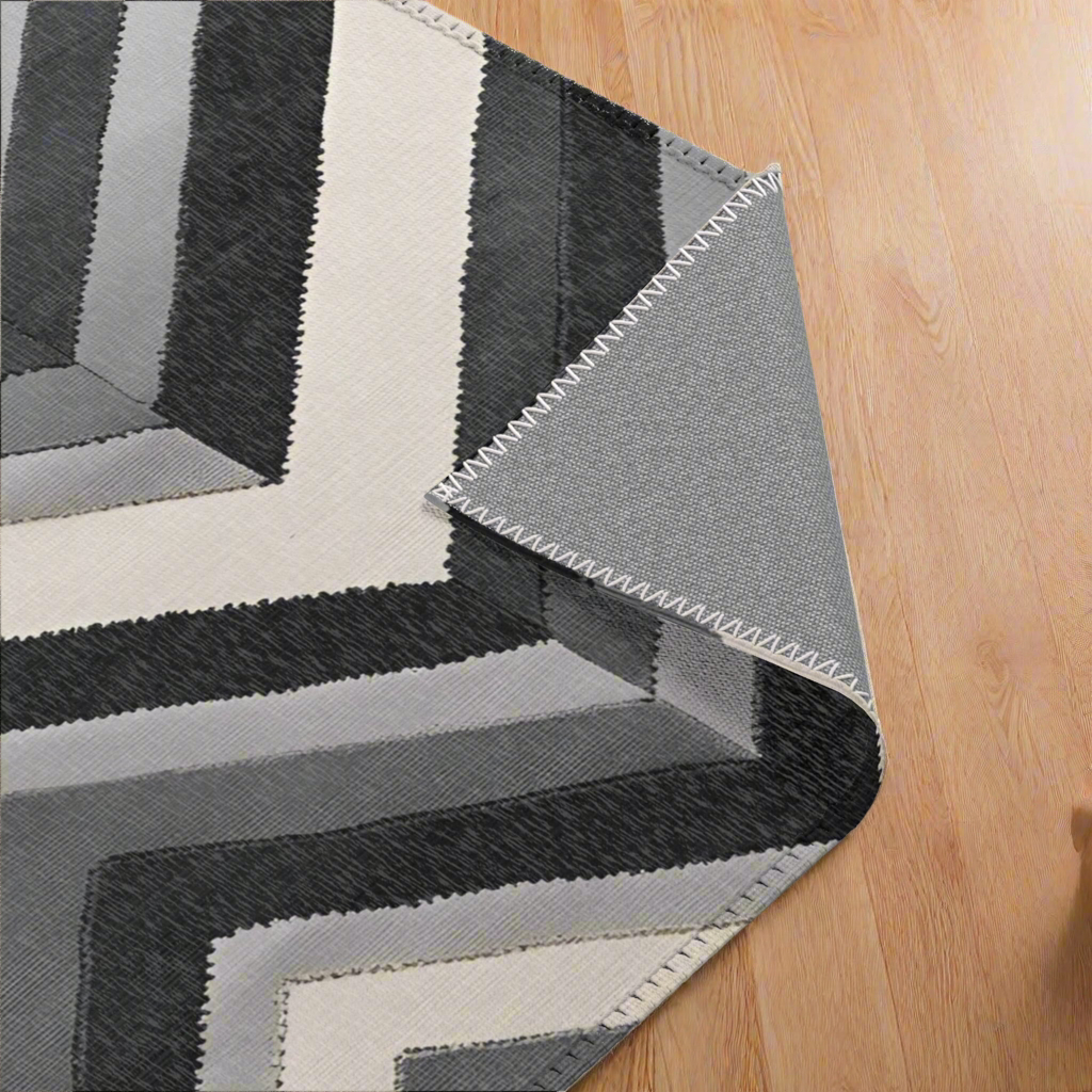 Grey Chevron Rabbit Mat