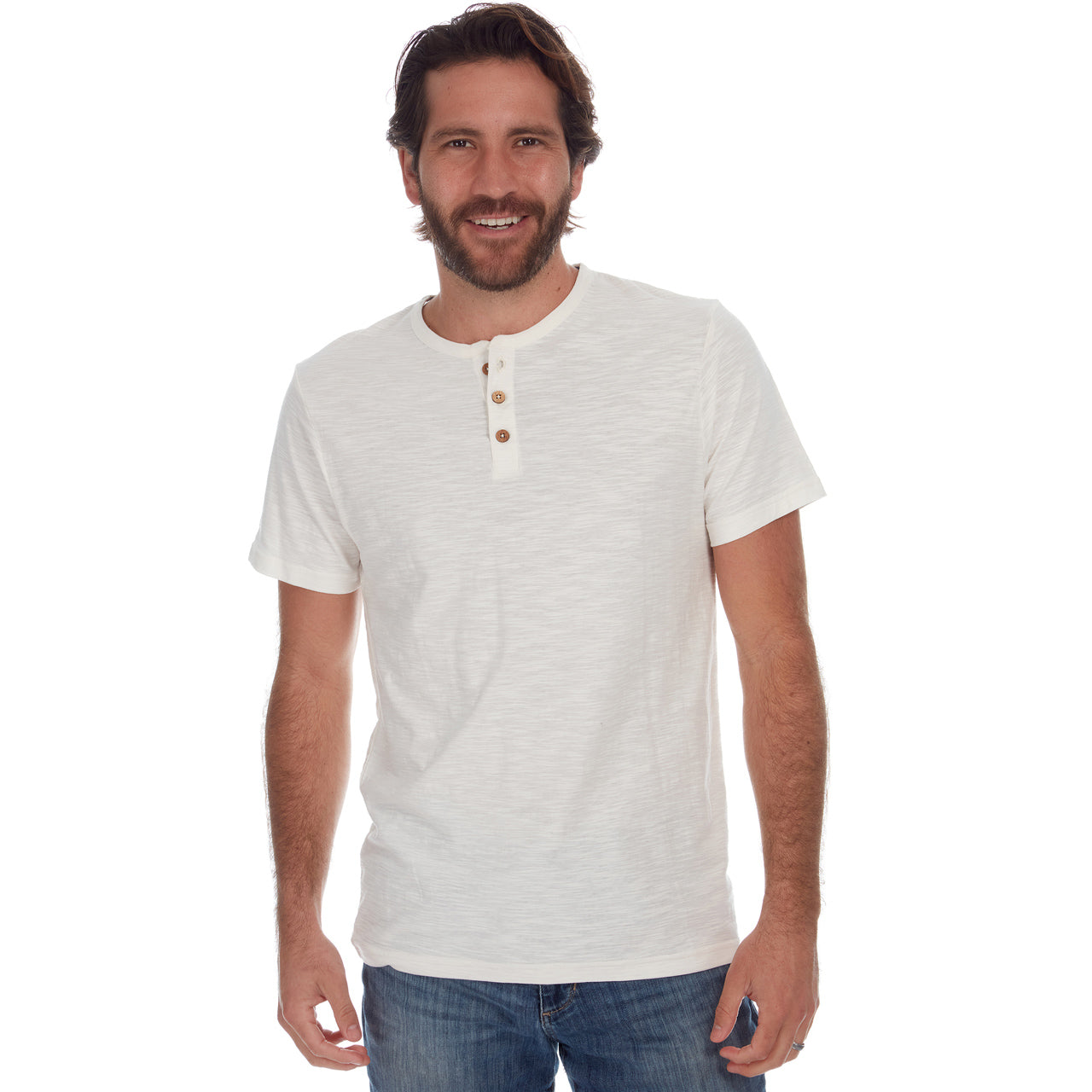 Noel Solid Slub Henley - Concordia Style Boutique