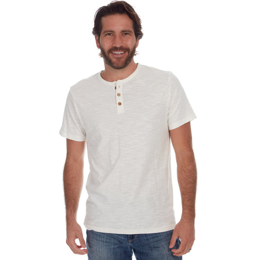 Noel Solid Slub Henley - Concordia Style Boutique