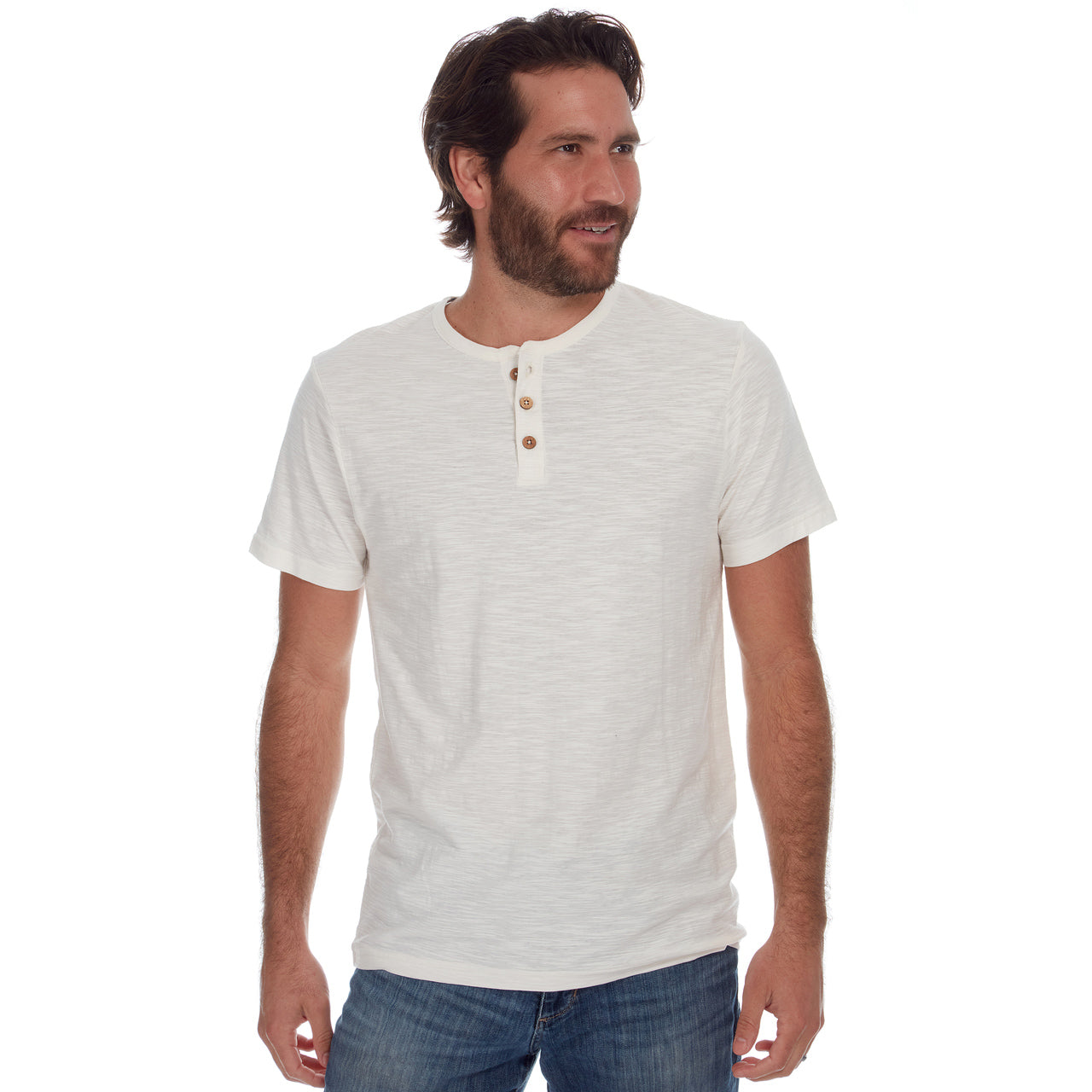 Noel Solid Slub Henley - Concordia Style Boutique