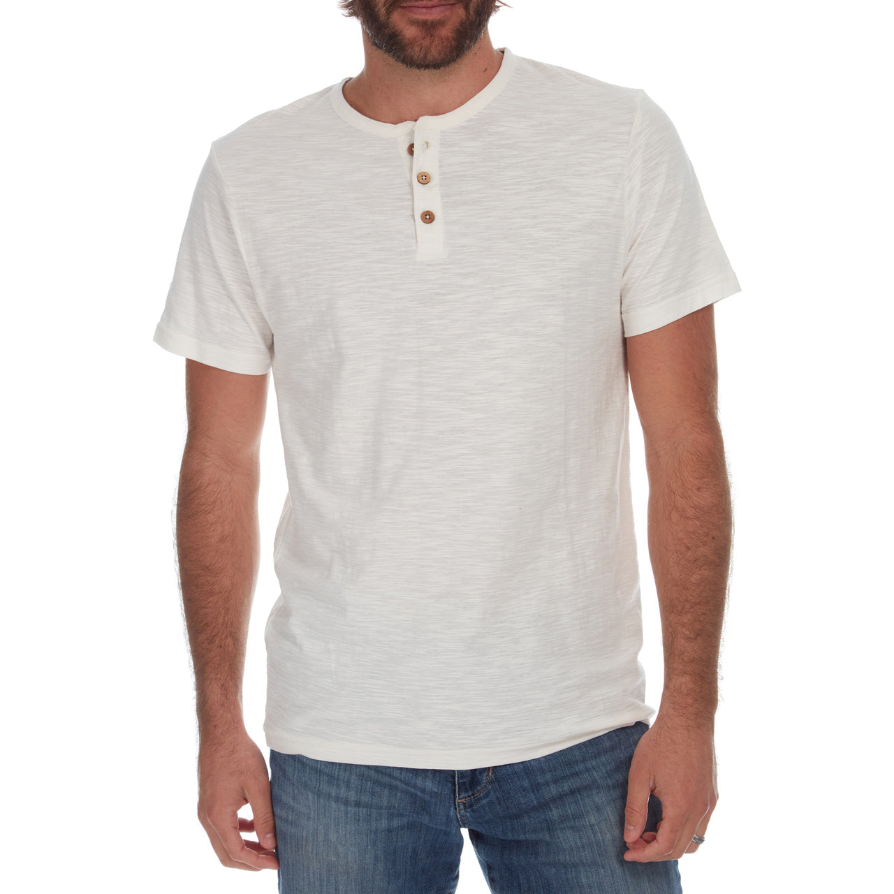 Noel Solid Slub Henley - Concordia Style Boutique